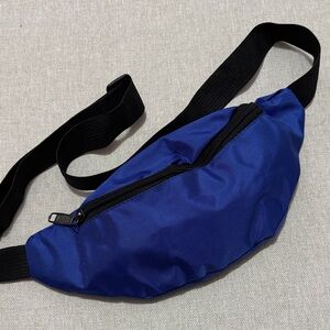 Free With $25 Purchase-Belt Bag-Nylon/Poly-Single Zip Compartment-Blue/Black